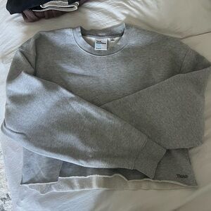 tna sweatfleece cropped crewneck